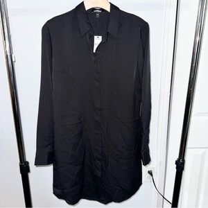 Express Black Portofino Shirt Dress Size S NWT!